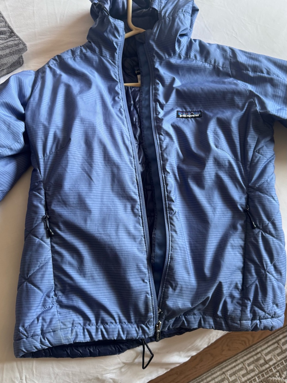 Patagonia Blue Women's DAS Parka Puffer Jacket with Hood